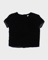 Vintage Gap Button-up Velvet Top - S