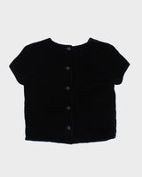 Vintage Gap Button-up Velvet Top - S