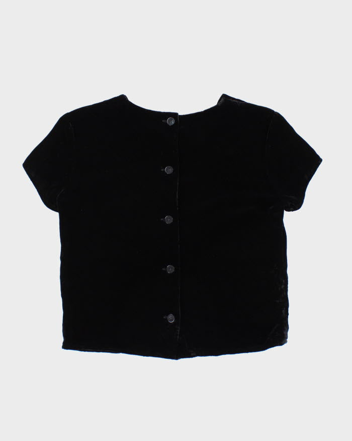 Vintage Gap Button-up Velvet Top - S