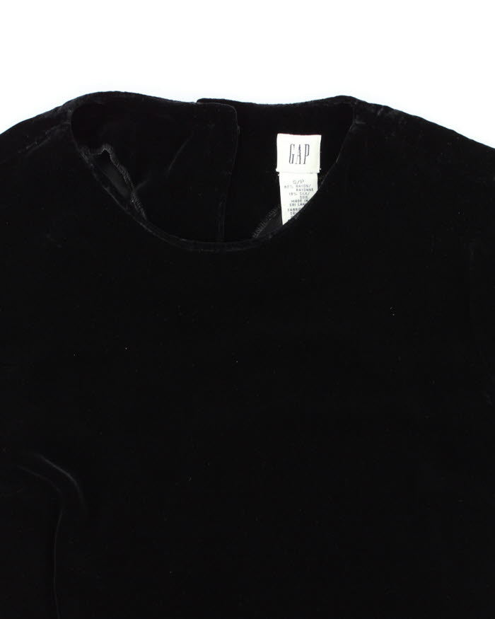 Vintage Gap Button-up Velvet Top - S
