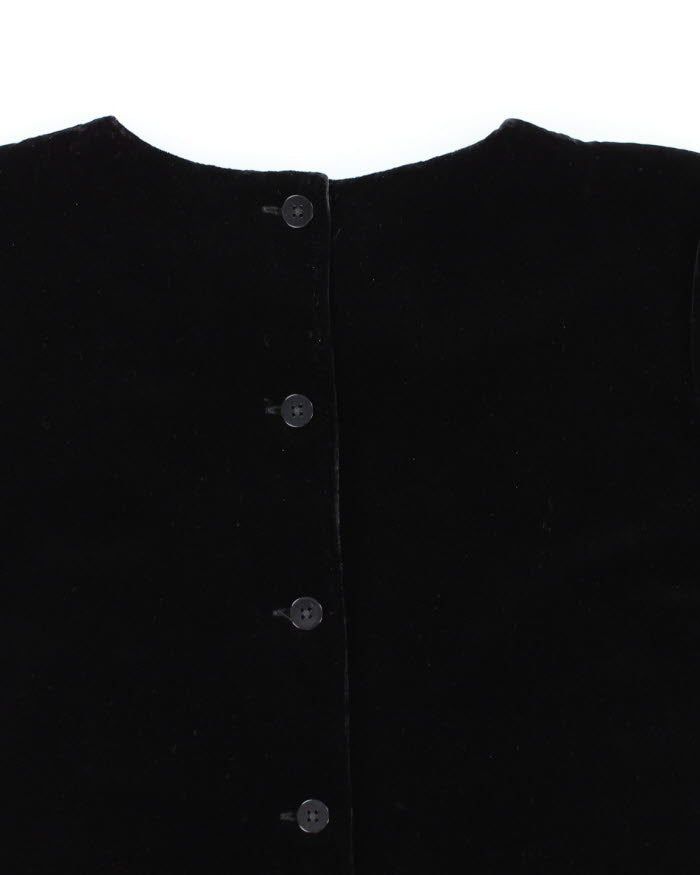 Vintage Gap Button-up Velvet Top - S