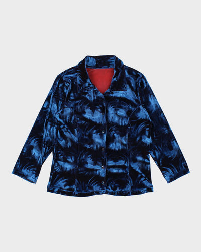 Vintage 90s Velvet Blouse - S