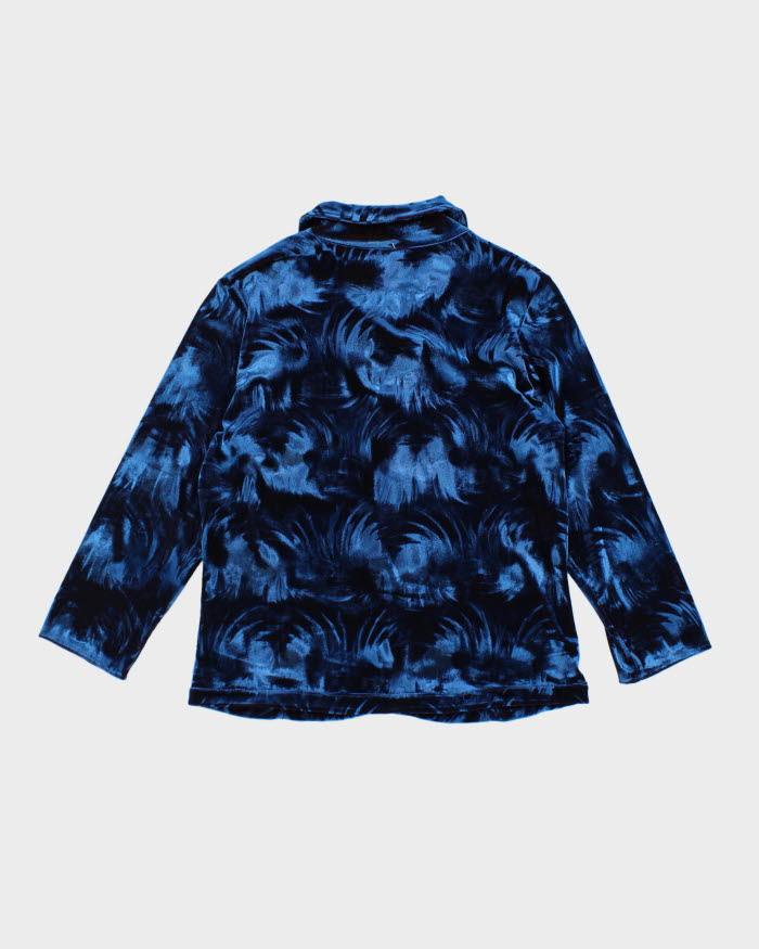 Vintage 90s Velvet Blouse - S