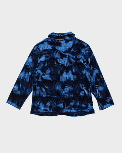 Vintage 90s Velvet Blouse - S