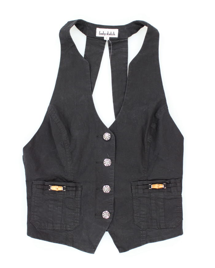 Y2k 00s Lady Dutch Waistcoat - S