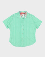 Vintage Green Gingham Shirt - XXL