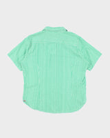 Vintage Green Gingham Shirt - XXL