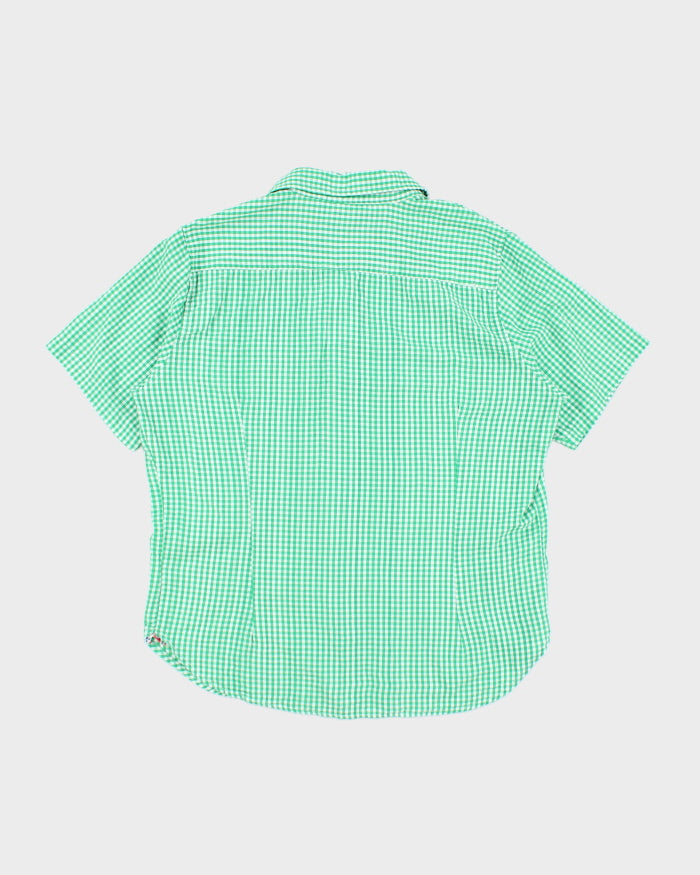 Vintage Green Gingham Shirt - XXL