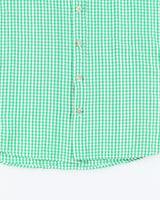 Vintage Green Gingham Shirt - XXL