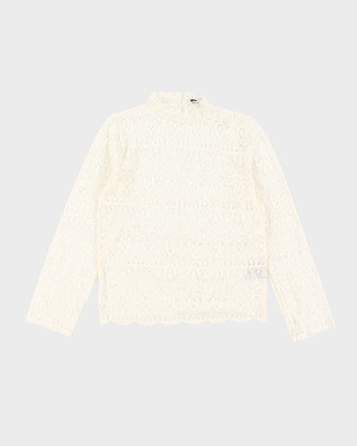 Christian Dior Wool Lace Blouse - M