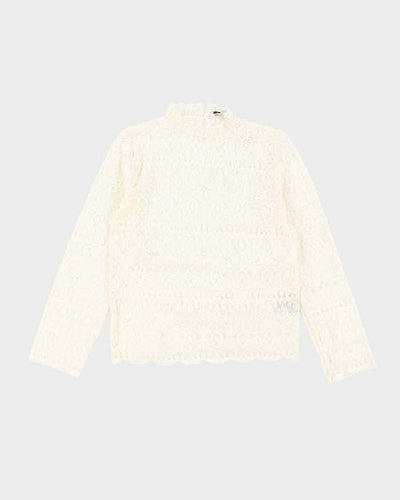 Christian Dior Wool Lace Blouse - M