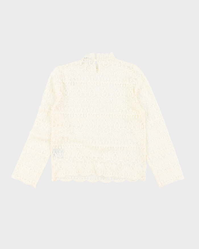 Christian Dior Wool Lace Blouse - M