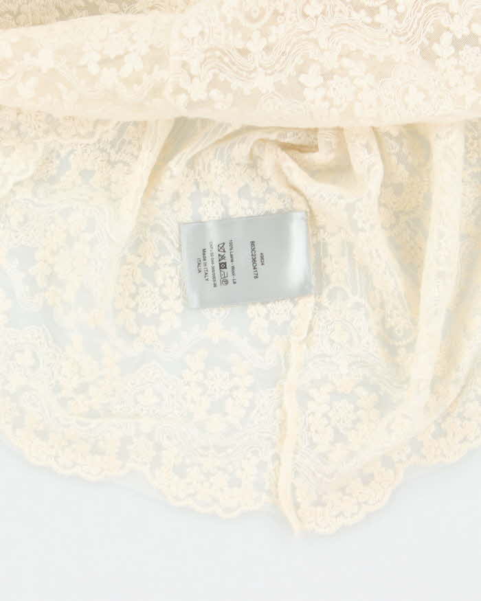 Christian Dior Wool Lace Blouse - M