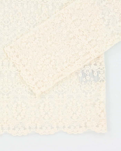 Christian Dior Wool Lace Blouse - M