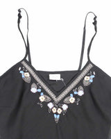 Y2k 00s Suzy Beaded &amp; Embroidered Cami - M
