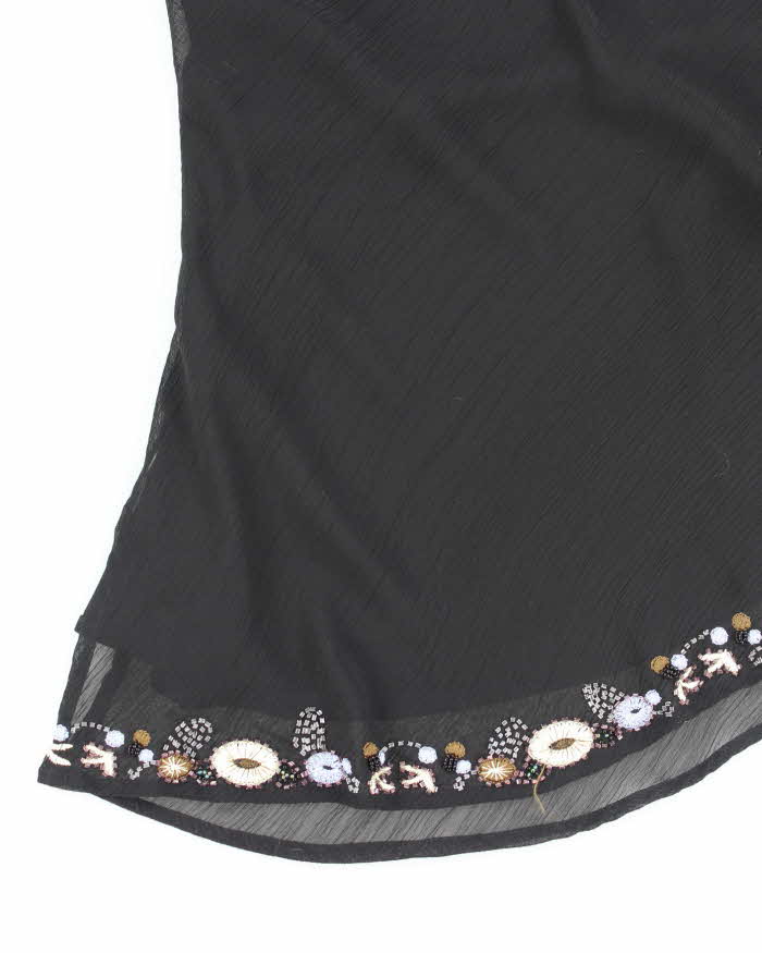 Y2k 00s Suzy Beaded &amp; Embroidered Cami - M