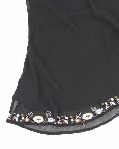Y2k 00s Suzy Beaded & Embroidered Cami - M