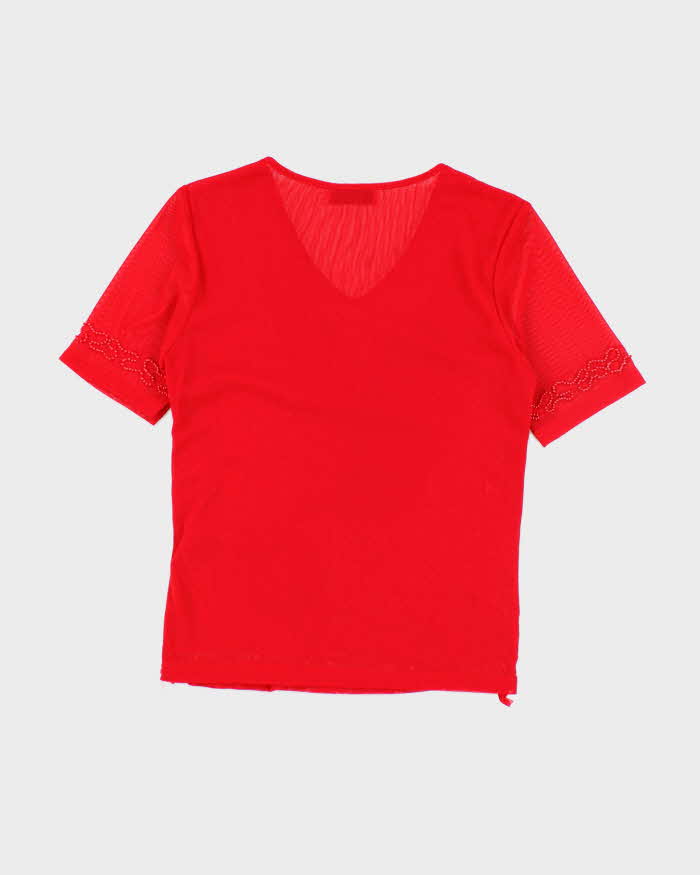 Vintage 90s Vinis Sequin Beaded Top - M