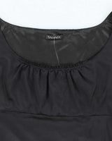 Y2k 00s Tahari Black Satin Cami - M
