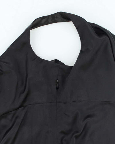 Y2k 00s Tahari Black Satin Cami - M