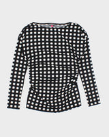 Y2k 00s Vince Camuto Ruched Long Sleeve Top - S
