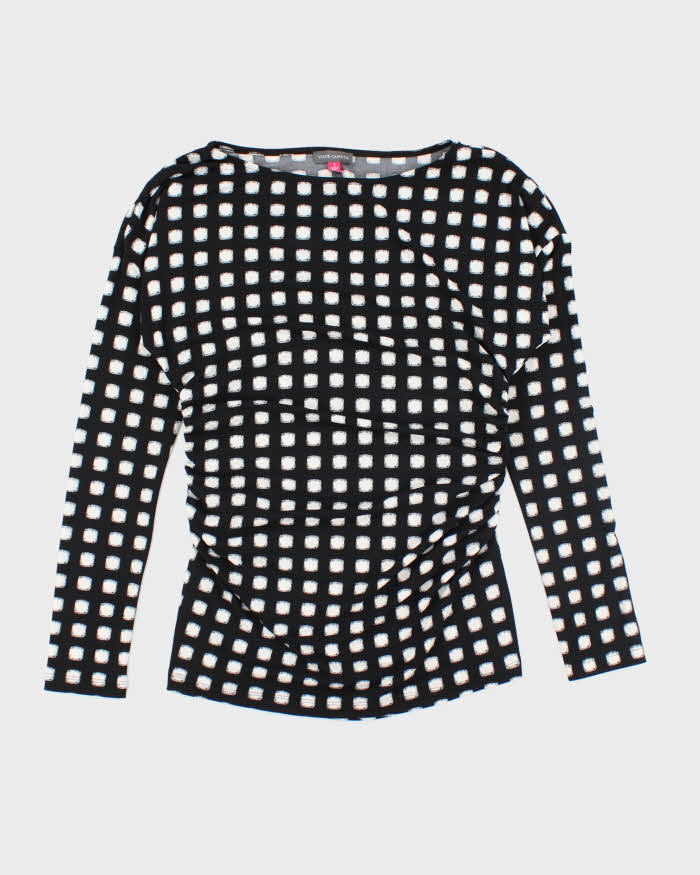 Y2k 00s Vince Camuto Ruched Long Sleeve Top - S