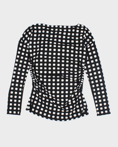 Y2k 00s Vince Camuto Ruched Long Sleeve Top - S