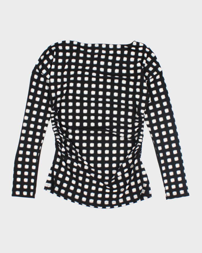 Y2k 00s Vince Camuto Ruched Long Sleeve Top - S