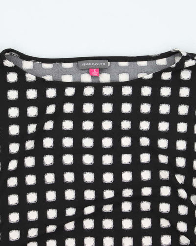 Y2k 00s Vince Camuto Ruched Long Sleeve Top - S