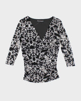 Y2k 00s Suzy Shier Pattern Top - M