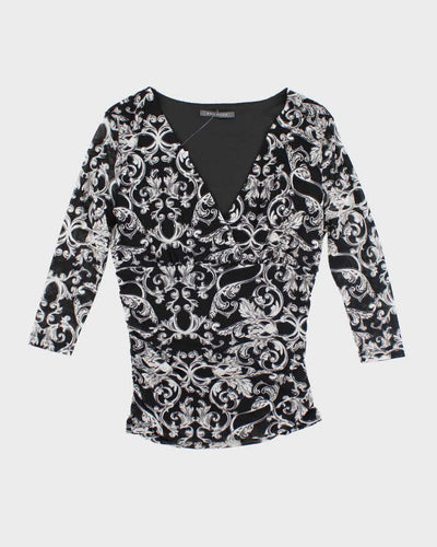 Y2k 00s Suzy Shier Pattern Top - M