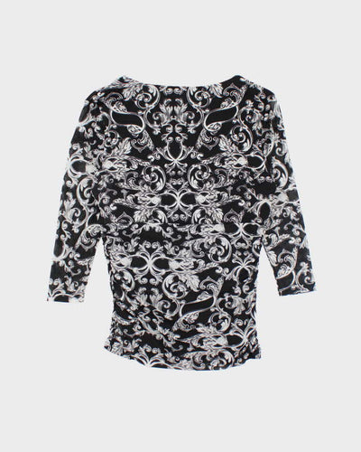 Y2k 00s Suzy Shier Pattern Top - M