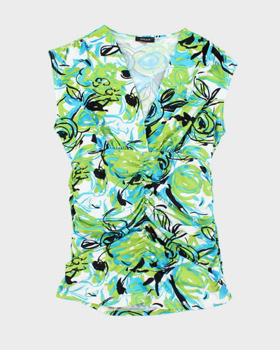 Y2k 00s Onyx Ruched Top - S