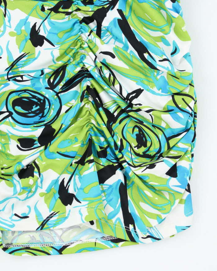 Y2k 00s Onyx Ruched Top - S