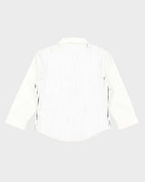 Vintage 90s White Zip-Up Shirt - S