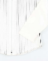 Vintage 90s White Zip-Up Shirt - S