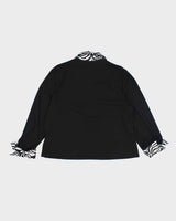 Vintage 90s Joseph Ribkoff Zebra Print Top - XL