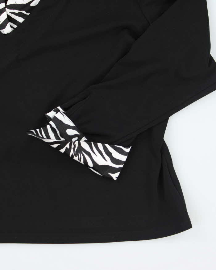 Vintage 90s Joseph Ribkoff Zebra Print Top - XL