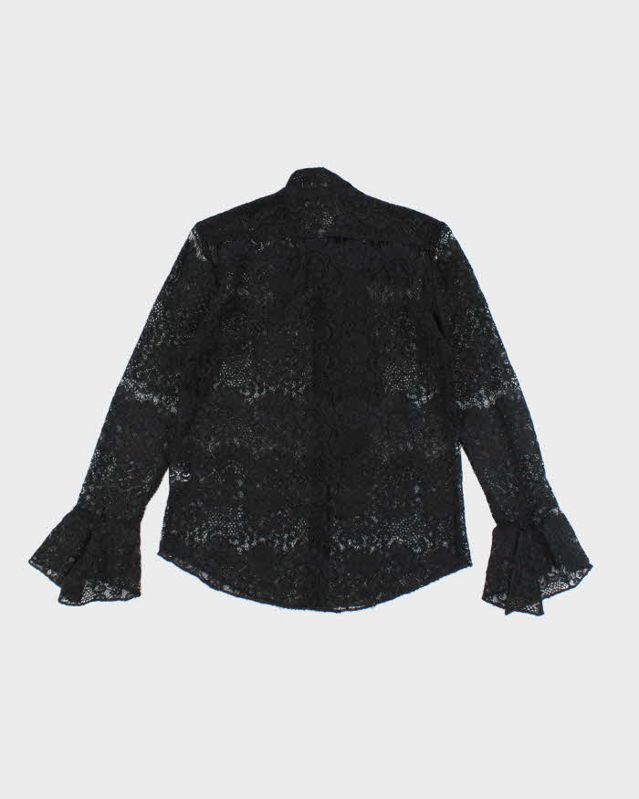 Ralph Lauren Lace Tie Neck Blouse - S