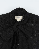 Ralph Lauren Lace Tie Neck Blouse - S