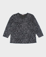 Y2k 00s Alia Pattern Long Sleeve Top - M