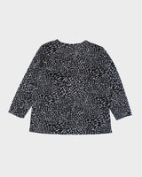 Y2k 00s Alia Pattern Long Sleeve Top - M