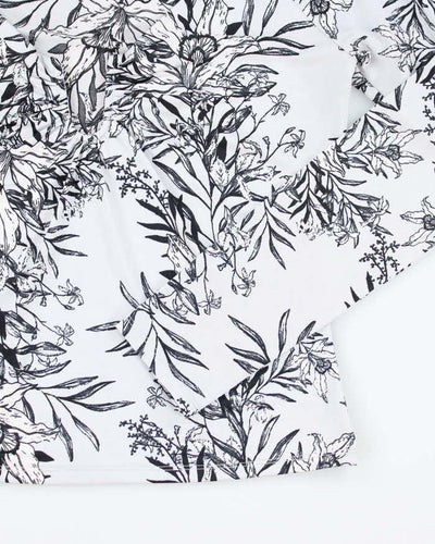 Y2k 00s Guess Floral Long Sleeve Top - M