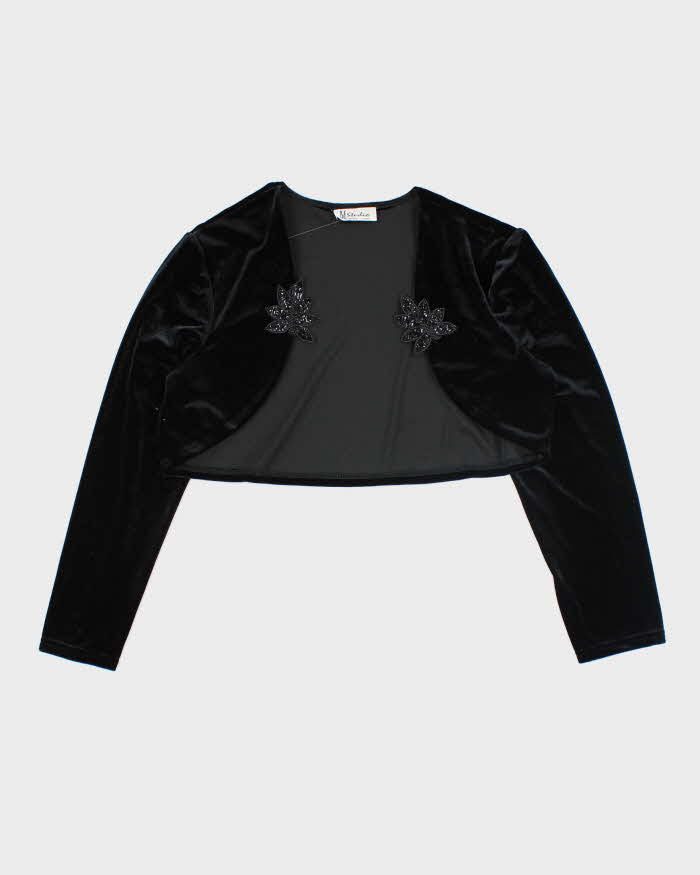 Vintage 90s M Studio Velvet Bolero - M