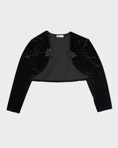 Vintage 90s M Studio Velvet Bolero - M