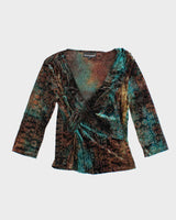 Vintage 90s Frankly Man Velvet Top - M