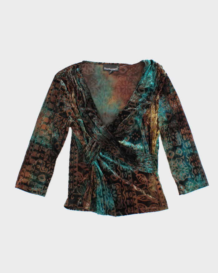 Vintage 90s Frankly Man Velvet Top - M