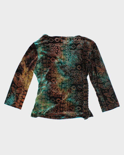 Vintage 90s Frankly Man Velvet Top - M