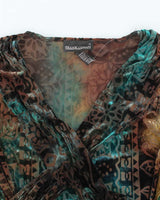 Vintage 90s Frankly Man Velvet Top - M