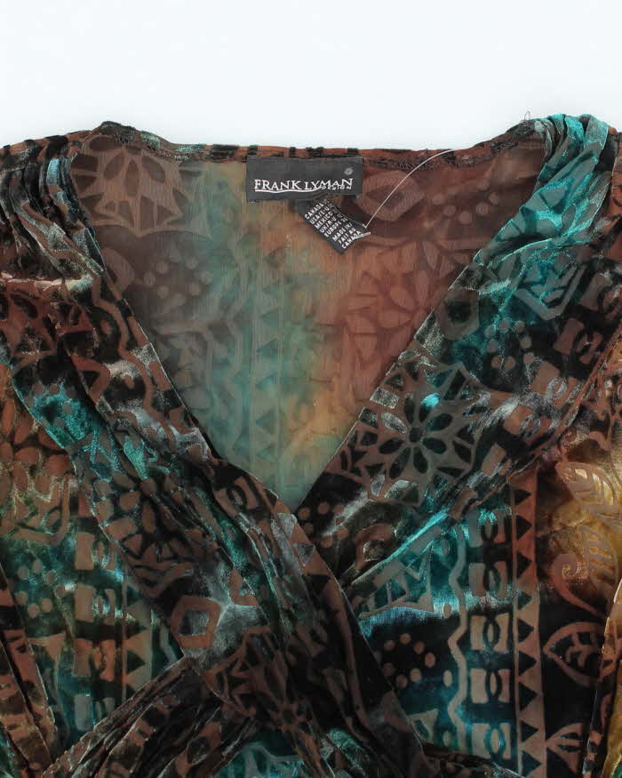 Vintage 90s Frankly Man Velvet Top - M